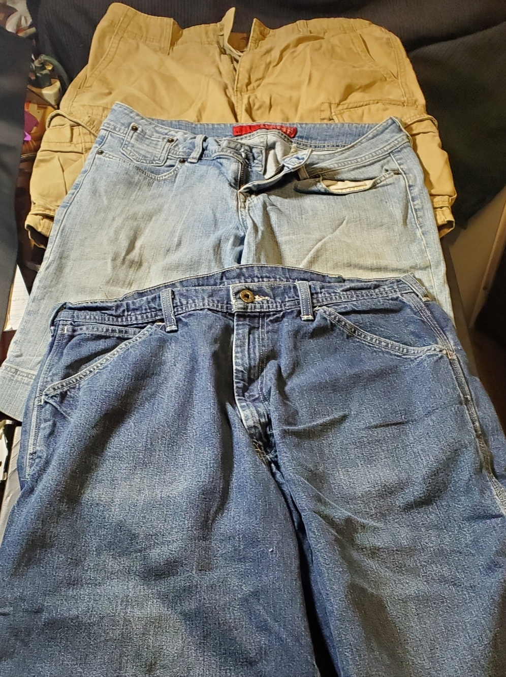Old Navy Tan Size32 Short/Guess Jean Blue Size31 Short/polo Blue Size33 Short